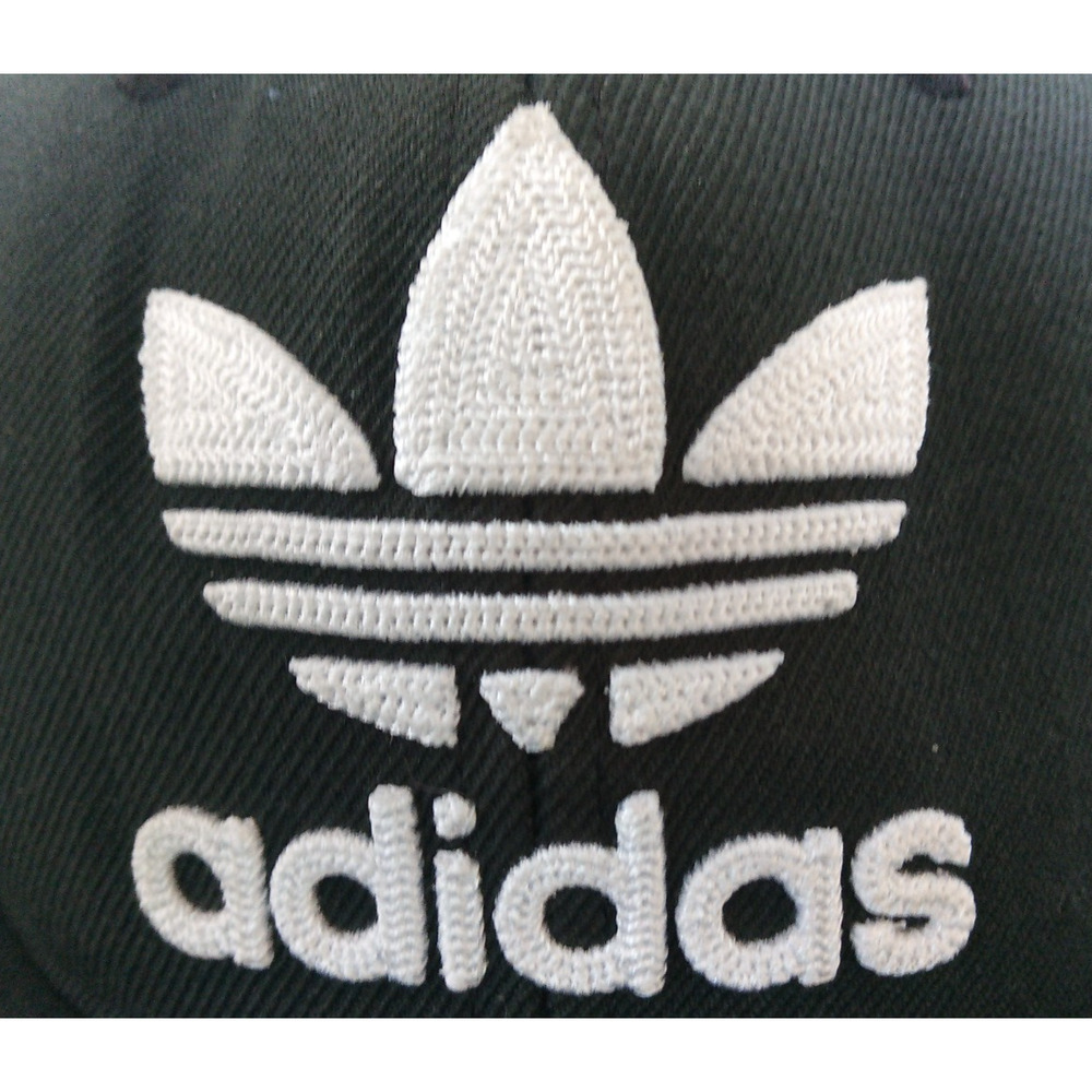 Adidas Black Snapback Hat With White Logo - Picture 4 of 4